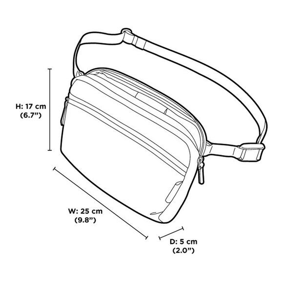 NWOT ALPAKA Flight Sling Crossbody Sling Bag Travel Black | Axoflux 210D- 2L - Picture 2 of 5